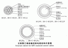 KYJV，KYJVP，KYJV22額定電壓0.6/1kV交聯(lián)聚乙烯絕緣控制電纜